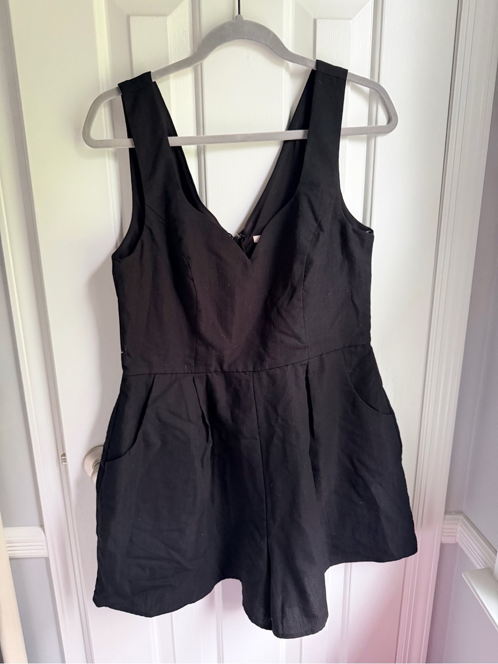 Black Sleeveless Romper